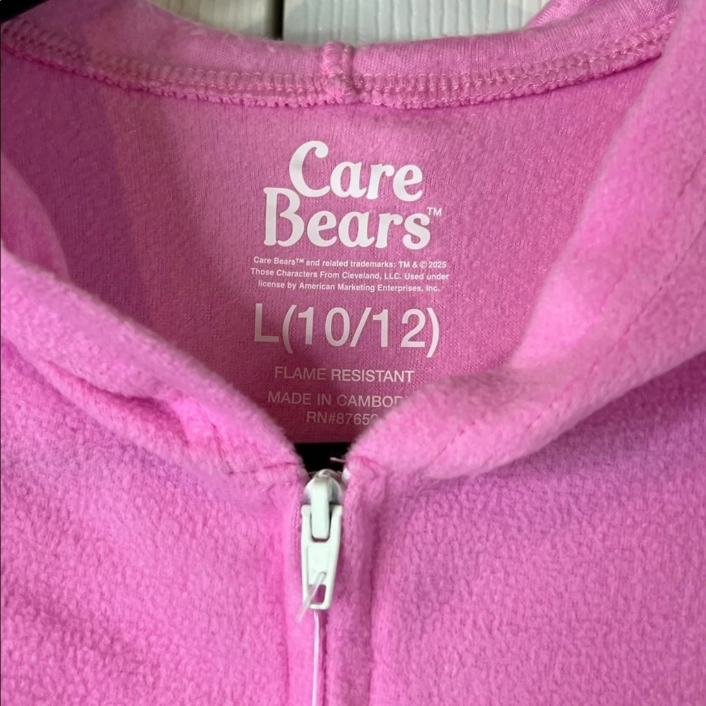 Girls' Care Bears Union Suit - Pink L (10/12)